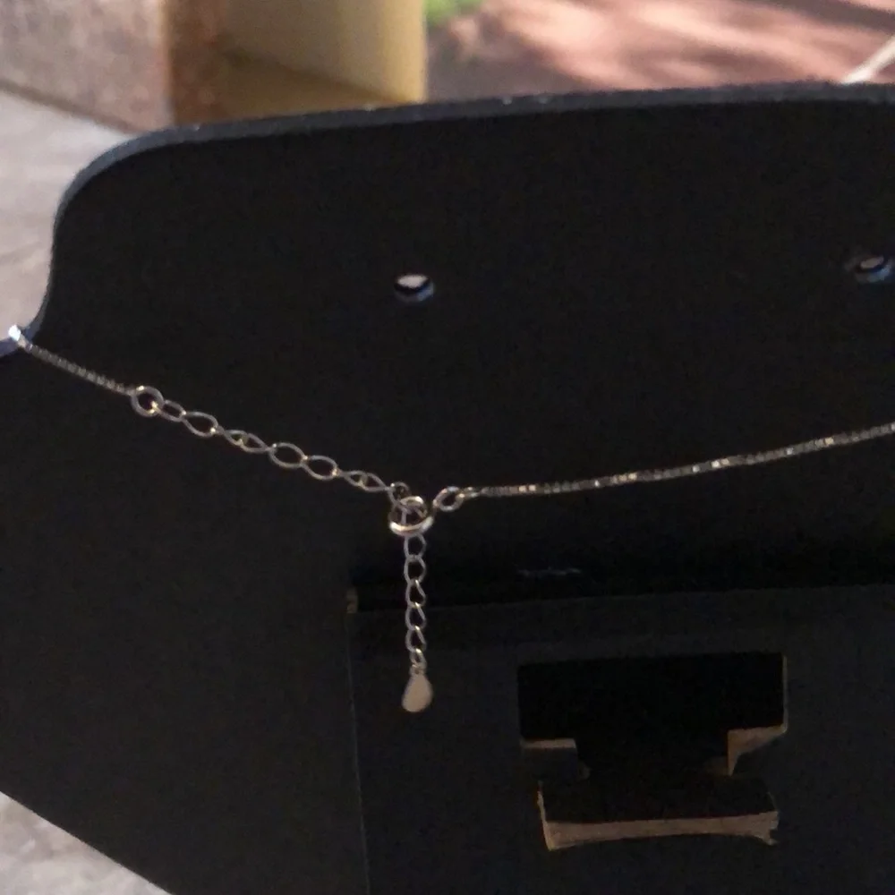 Moissanite Silver Necklace 💎 - Picture 3 of 8